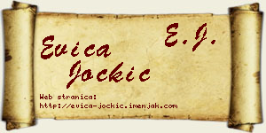 Evica Jockić vizit kartica